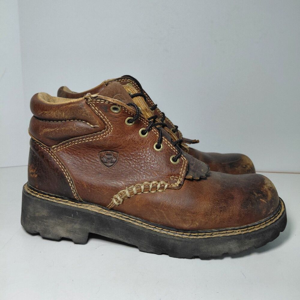 ARIAT Boots Women's Sz 7.5B Canyon Lace-Up Brown Western Work Boots 10001254